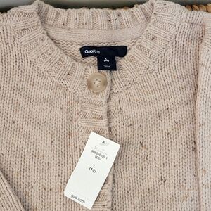 GAP Kids Oatmeal Heather Cardigan